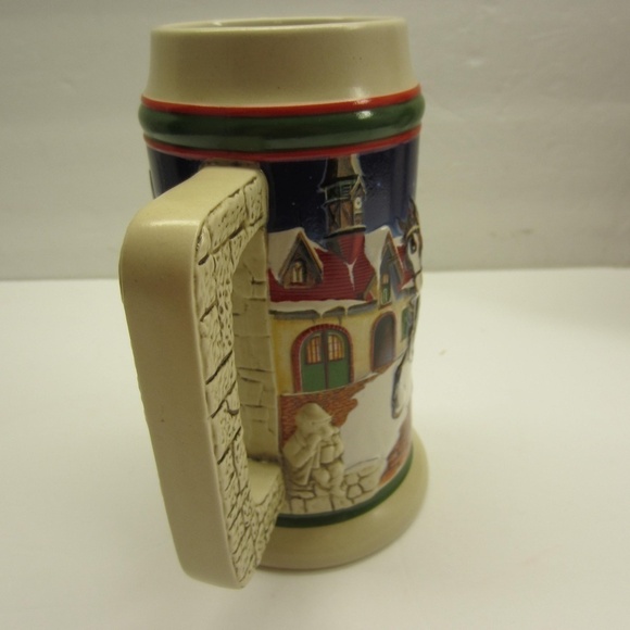 Vintage‎ 1998 Budweiser Holiday Stein Grant’s Farm Holiday - Picture 2 of 16